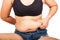 Women body fat belly