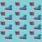 Women boot and cubes background