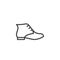 Women boots line icon