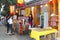 Women buy snack food in Shantang Old Street in water town Suzhou, China