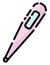 Women care thermometer, icon