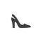 Women Casual shoe vector icon