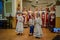 Women choir singing traditional Lipovans songs in Delta Dunarii