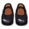 Women Clasp Shoes of Black Leather