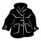 Women coat icon, simple style