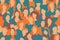 Women crowd abstract seamless pattern