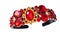 Women crown with red gemstones, Jewelry