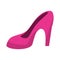 Women day pink high heel shoes