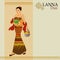 Women dress Thai Lanna