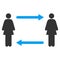 Women Exchange Arrows Raster Icon