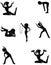 Women exercising set