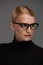 Women Eyewear. Beautiful Woman In Glasses, Stylish Eyeglasses