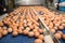 women without a face in gloves are packing sorting choosing an egg