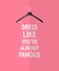 Women fashion stylized dress from quotes