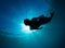 Women free diving