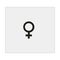 Women gender icon. Gray background. Vector illustration.