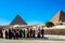 Women at the Great Pyramid of Giza, Cairo, Egypt