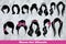 Women Hair Silhouette