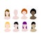 Women hair styles avatars