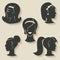 Women hairstyle icons