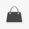 Women handbag sticker, simple icon