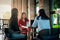 Women having a coffee in the bar