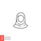 Women hijab icon, saudi arab, lady, female, islam. Beautiful muslim girl avatar. head scarf