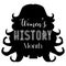 Women History Month Sign Badge and Vector Illustration