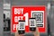 Women hold smartphone in hand,scan store`s QR code to e- coupon check price receive promotion and discount,concept use applicatio