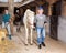 Women horse breeders working in ranch