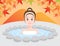 Women in Japanese onsen hot spring