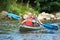 Women kayaking