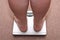 Women legs with overweight