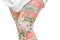 Women Legs with Printed Floral Leggings Isolated