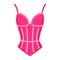 Women lingerie pink body corset. Fashion concept