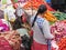 Women in the market in Urubamba in the Sacred Valley near Machu