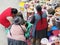 Women in the market in Urubamba in the Sacred Valley near Machu