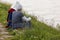 Women in medieval clothes during re-enactment event