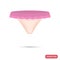 Women panties color flat icon for web and mobile design