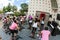 Women Participate In Outdoor Spin Class At Atlanta Event