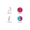 women pregnant logo vector icon