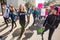 Women Protesting on Street in Tucson