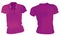 Women Purple Polo Shirts Template