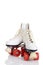 Women roller skates quad with red wheels