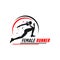 Women`s athletic running logo