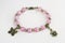 Women`s bracelet rose-colored