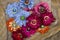 Women`s brooches from felted wool