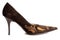 Women\'s brown chamois shoe