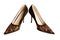Women\'s brown chamois shoes