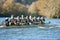 Women\'s College Crew Team Rows Down Atlanta River